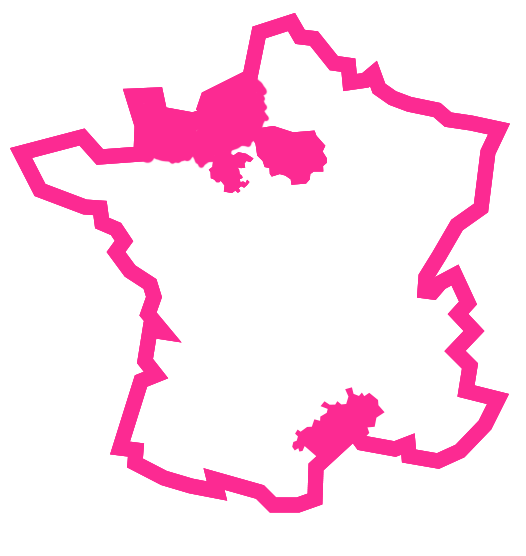 Carte des zones d'intervention EVIBATI